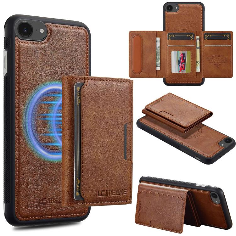 LC.IMEEKE L5 Series Detachable RFID Card Bag Magsafe Phone Case, For iPhone 17e / 16e, For iPhone 17 Pro Max, For iPhone 17 Pro, For iPhone 17, For iPhone Air, For iPhone 16 Pro Max, For iPhone 16 Pro, For iPhone 16 Plus, For iPhone 16                 ...