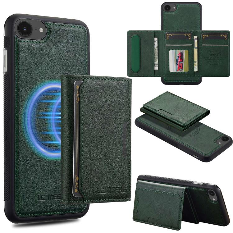 LC.IMEEKE L5 Series Detachable RFID Card Bag Magsafe Phone Case, For iPhone 17e / 16e, For iPhone 17 Pro Max, For iPhone 17 Pro, For iPhone 17, For iPhone Air, For iPhone 16 Pro Max, For iPhone 16 Pro, For iPhone 16 Plus, For iPhone 16                 ...