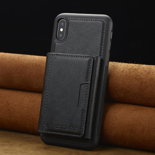 LC.IMEEKE L5 Series Detachable RFID Card Bag Magsafe Phone Case, For iPhone XR, For iPhone XS Max, For iPhone 8 Plus / 7 Plus