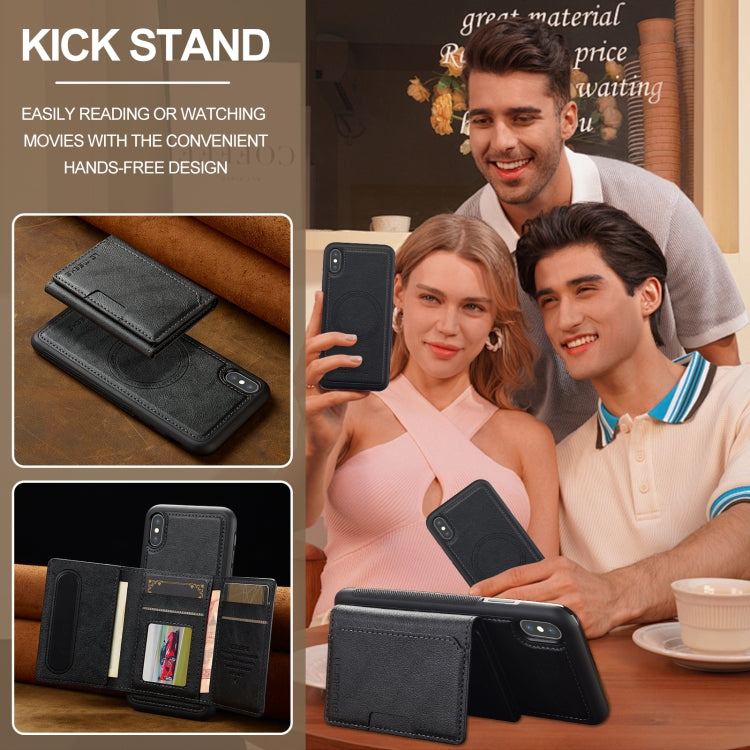 LC.IMEEKE L5 Series Detachable RFID Card Bag Magsafe Phone Case, For iPhone XR, For iPhone XS Max, For iPhone 8 Plus / 7 Plus