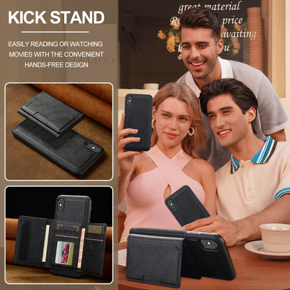 LC.IMEEKE L5 Series Detachable RFID Card Bag Magsafe Phone Case, For iPhone XR, For iPhone XS Max, For iPhone 8 Plus / 7 Plus