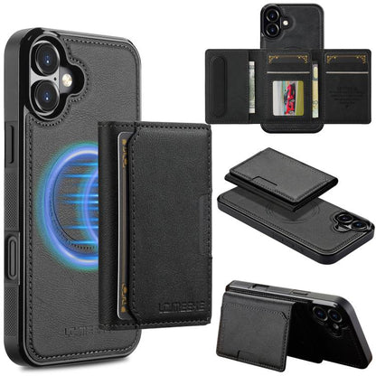 LC.IMEEKE L5 Series Detachable RFID Card Bag Magsafe Phone Case, For iPhone 17e / 16e, For iPhone 17 Pro Max, For iPhone 17 Pro, For iPhone 17, For iPhone Air, For iPhone 16 Pro Max, For iPhone 16 Pro, For iPhone 16 Plus, For iPhone 16                 ...