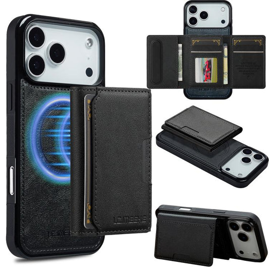 LC.IMEEKE L5 Serie abnehmbare RFID-Kartenhülle MagSafe Handyhülle, für iPhone 17e / 16e, für iPhone 17 Pro Max, für iPhone 17 Pro, für iPhone 17, für iPhone Air, für iPhone 16 Pro Max, für iPhone 16 Pro, für iPhone 16 Plus, für iPhone 16