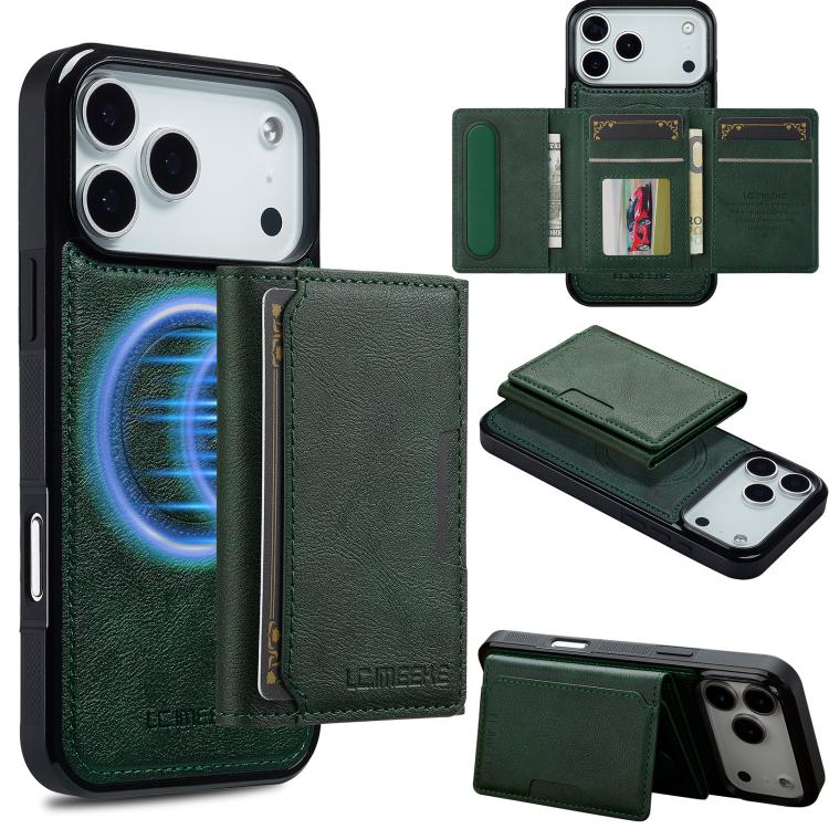 LC.IMEEKE L5 Series Detachable RFID Card Bag Magsafe Phone Case, For iPhone 17e / 16e, For iPhone 17 Pro Max, For iPhone 17 Pro, For iPhone 17, For iPhone Air, For iPhone 16 Pro Max, For iPhone 16 Pro, For iPhone 16 Plus, For iPhone 16                 ...