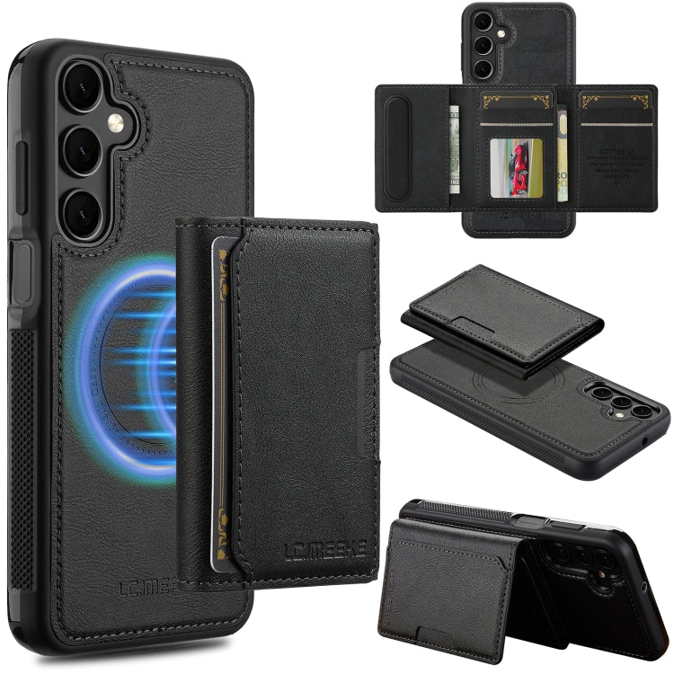 LC.IMEEKE L5 Series Detachable RFID Card Bag Magsafe Phone Case, For Galaxy A18 5G/A18 4G, For Samsung Galaxy A57 5G, For Samsung Galaxy A37 5G, For Samsung Galaxy A56 5G, For Samsung Galaxy A36 5G, For Samsung Galaxy A16 5G                            ...
