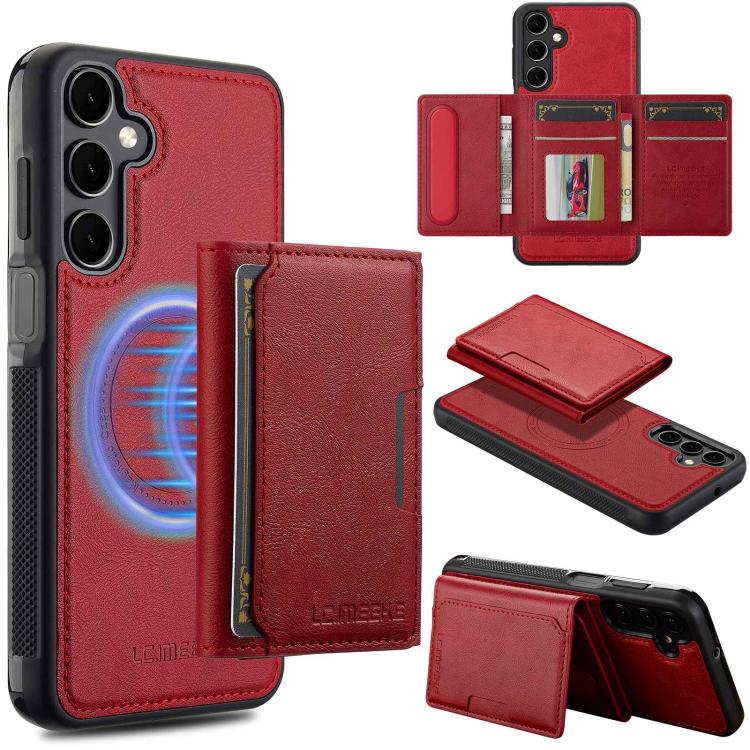 LC.IMEEKE L5 Series Detachable RFID Card Bag Magsafe Phone Case, For Galaxy A18 5G/A18 4G, For Samsung Galaxy A57 5G, For Samsung Galaxy A37 5G, For Samsung Galaxy A56 5G, For Samsung Galaxy A36 5G, For Samsung Galaxy A16 5G                            ...