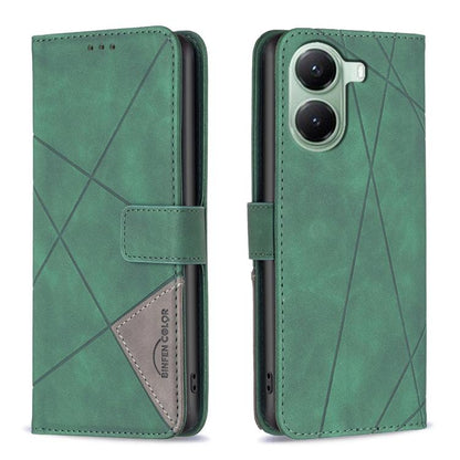Magnetic Buckle Rhombus Texture Leather Phone Case, For Xiaomi 17T Pro 5G, For Xiaomi 17T 5G, For Xiaomi Poco M7 4G 169mm, For Xiaomi 15T Pro 5G, For Xiaomi 15T 5G, For Xiaomi Poco F7 5G Global, For Xiaomi Poco C71, For Xiaomi Poco F7 Pro / F7 Ultra   ...