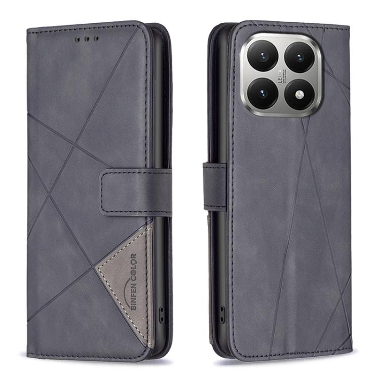 Magnetic Buckle Rhombus Texture Leather Phone Case, For Xiaomi 17T Pro 5G, For Xiaomi 17T 5G, For Xiaomi Poco M7 4G 169mm, For Xiaomi 15T Pro 5G, For Xiaomi 15T 5G, For Xiaomi Poco F7 5G Global, For Xiaomi Poco C71, For Xiaomi Poco F7 Pro / F7 Ultra   ...