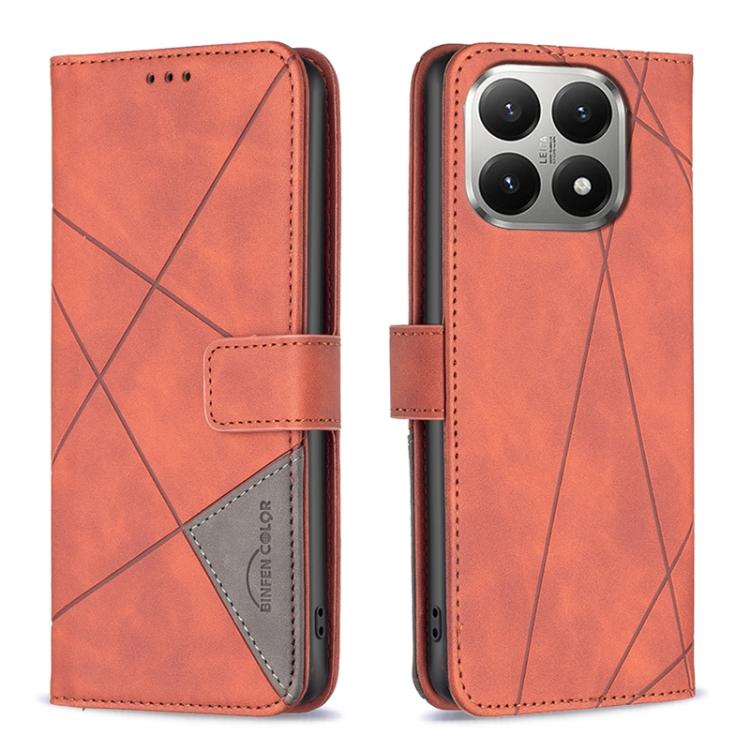 Magnetic Buckle Rhombus Texture Leather Phone Case, For Xiaomi 17T Pro 5G, For Xiaomi 17T 5G, For Xiaomi Poco M7 4G 169mm, For Xiaomi 15T Pro 5G, For Xiaomi 15T 5G, For Xiaomi Poco F7 5G Global, For Xiaomi Poco C71, For Xiaomi Poco F7 Pro / F7 Ultra   ...