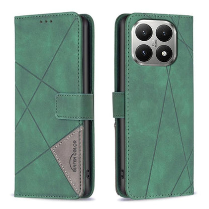 Magnetic Buckle Rhombus Texture Leather Phone Case, For Xiaomi 17T Pro 5G, For Xiaomi 17T 5G, For Xiaomi Poco M7 4G 169mm, For Xiaomi 15T Pro 5G, For Xiaomi 15T 5G, For Xiaomi Poco F7 5G Global, For Xiaomi Poco C71, For Xiaomi Poco F7 Pro / F7 Ultra   ...