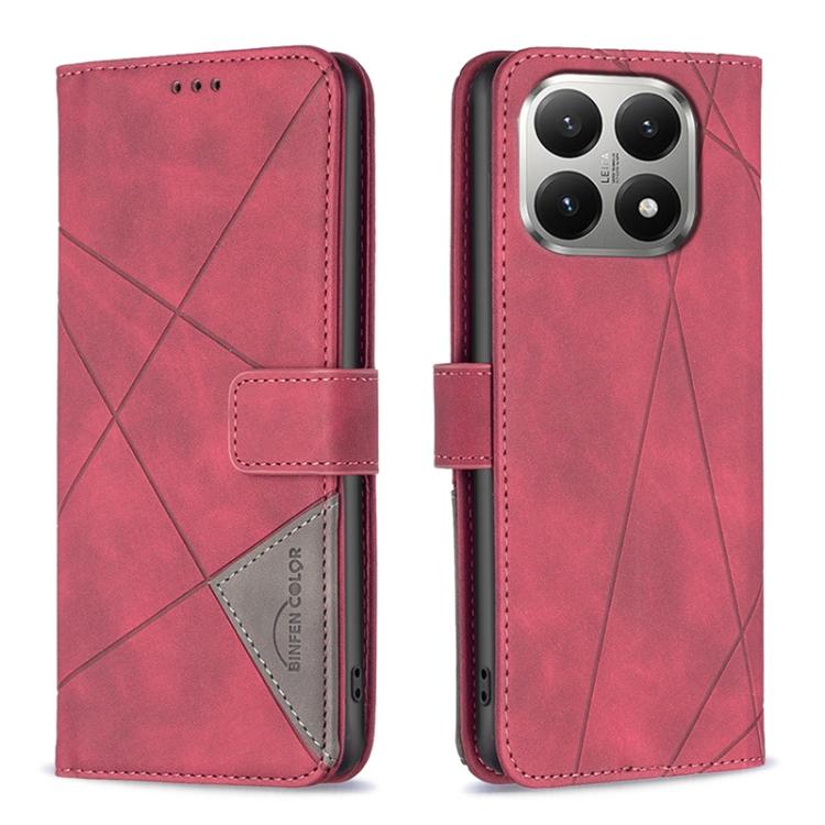 Magnetic Buckle Rhombus Texture Leather Phone Case, For Xiaomi 17T Pro 5G, For Xiaomi 17T 5G, For Xiaomi Poco M7 4G 169mm, For Xiaomi 15T Pro 5G, For Xiaomi 15T 5G, For Xiaomi Poco F7 5G Global, For Xiaomi Poco C71, For Xiaomi Poco F7 Pro / F7 Ultra   ...