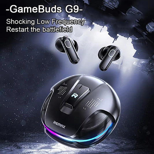 REMAX GameBuds G9 ANC Noise Reduction Gaming Wireless Bluetooth Earphones, Gamebuds G9  Black, Gamebuds G9  Silver