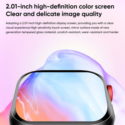 LC88 2 inch Square Screen BT Call Smart Watch, Heart Rate / Blood Pressure / Blood Oxygen / Sleep Monitoring
