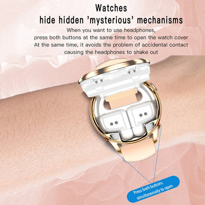 X17 mini 1.27 inch IP67 Waterproof 2 in 1 Bluetooth Earphone Smart Watch