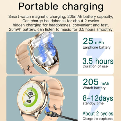 X17 mini 1.27 inch IP67 Waterproof 2 in 1 Bluetooth Earphone Smart Watch