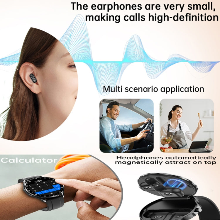 X20 1.43 inch IP67 Waterproof 2 in 1 Bluetooth Earphone Smart Watch