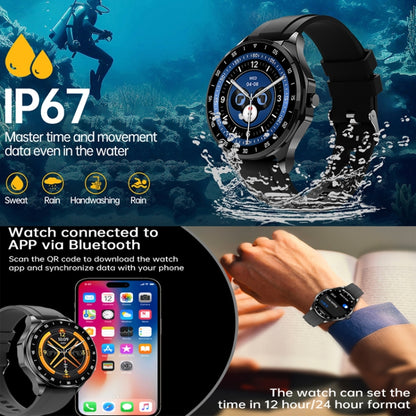 X20 1.43 inch IP67 Waterproof 2 in 1 Bluetooth Earphone Smart Watch