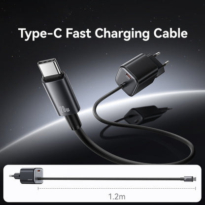 Chargeur rapide USAMS CC261 20 W GaN Mini Type-C / USB-C à double port avec câble, CC261