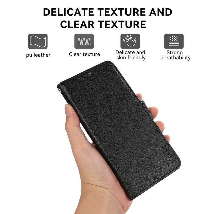 ABEEL Side-Magnetic Litchi Pattern Leather RFID Phone Case, For Google Pixel 11 Pro XL, For Google Pixel 11 / 11 Pro, For Google Pixel 10a, For Google Pixel 9a