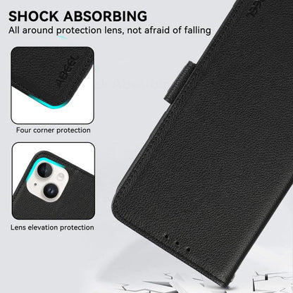 ABEEL Side-Magnetic Litchi Pattern Leather RFID Phone Case, For Google Pixel 11 Pro XL, For Google Pixel 11 / 11 Pro, For Google Pixel 10a, For Google Pixel 9a