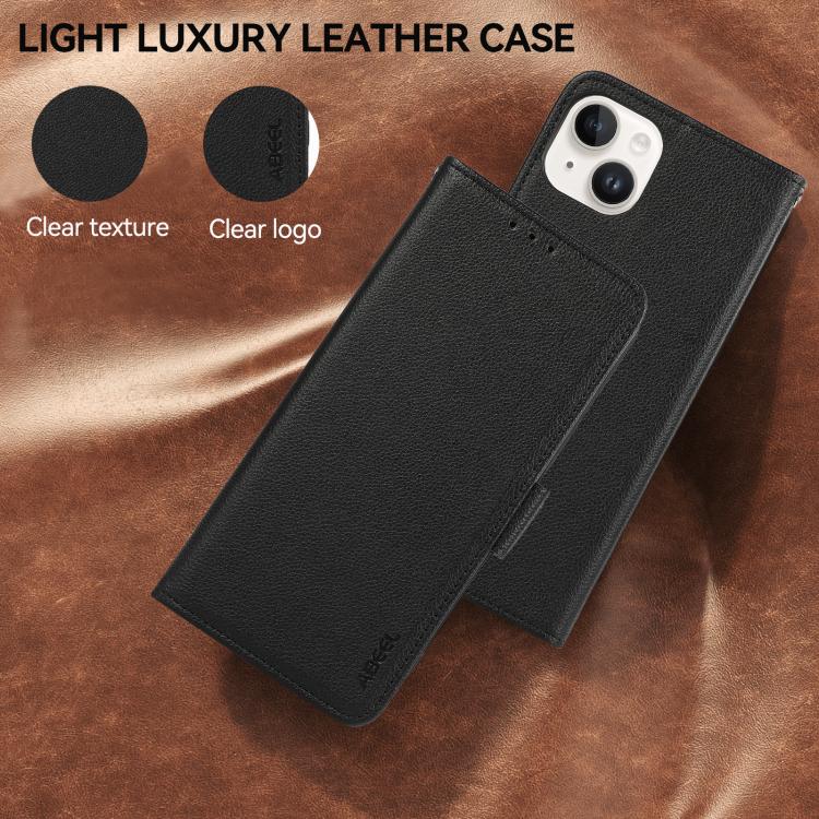 ABEEL Side-Magnetic Litchi Pattern Leather RFID Phone Case, For Google Pixel 11 Pro XL, For Google Pixel 11 / 11 Pro, For Google Pixel 10a, For Google Pixel 9a