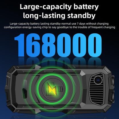 Q7+ 4G Elder Keypad Rugged Phone, 1.77 inch, 16800mAh, 21 Keys,  SOS, FM, Network: 4G, Dual SIM