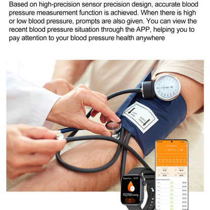 T92 1.81 inch IPS Square Screen Smart Watch, Heart Rate / Blood Oxygen / Blood Pressure