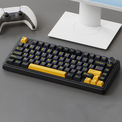 AULA F75 80 Keys Wired/2.4G/Bluetooth Three Model Customized RGB Mechanical Keyboard