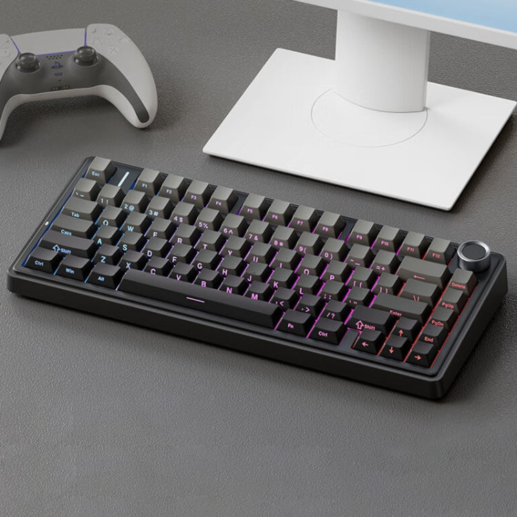 AULA F75 80 Keys Wired/2.4G/Bluetooth Three Model Customized RGB Mechanical Keyboard