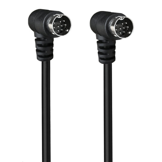 Double Curved mini DIN 9 Pin TV Audio Adapter Cable, 0.5m, 1.8m, 3m