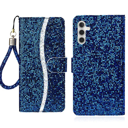 Glitter Powder Filp Leather Phone Case, For Samsung Galaxy A57 5G, For Samsung Galaxy A37 5G, For Samsung Galaxy A56 5G, For Samsung Galaxy A36 5G, For Samsung Galaxy A16  4G / 5G