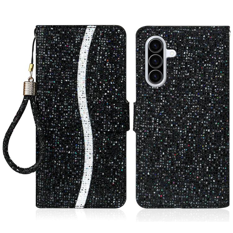 Glitter Powder Filp Leather Phone Case, For Samsung Galaxy A57 5G, For Samsung Galaxy A37 5G, For Samsung Galaxy A56 5G, For Samsung Galaxy A36 5G, For Samsung Galaxy A16  4G / 5G
