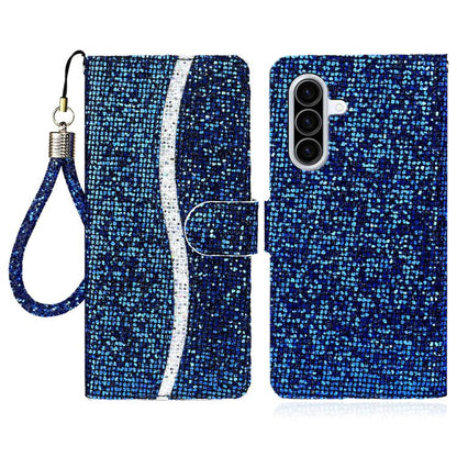 Glitter Powder Filp Leather Phone Case, For Samsung Galaxy A57 5G, For Samsung Galaxy A37 5G, For Samsung Galaxy A56 5G, For Samsung Galaxy A36 5G, For Samsung Galaxy A16  4G / 5G