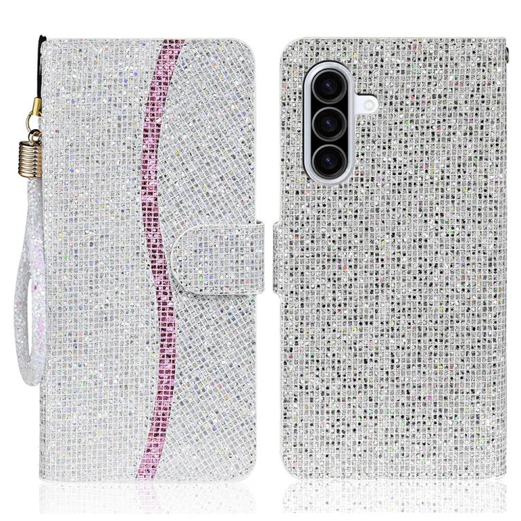 Glitter Powder Filp Leather Phone Case, For Samsung Galaxy A57 5G, For Samsung Galaxy A37 5G, For Samsung Galaxy A56 5G, For Samsung Galaxy A36 5G, For Samsung Galaxy A16  4G / 5G