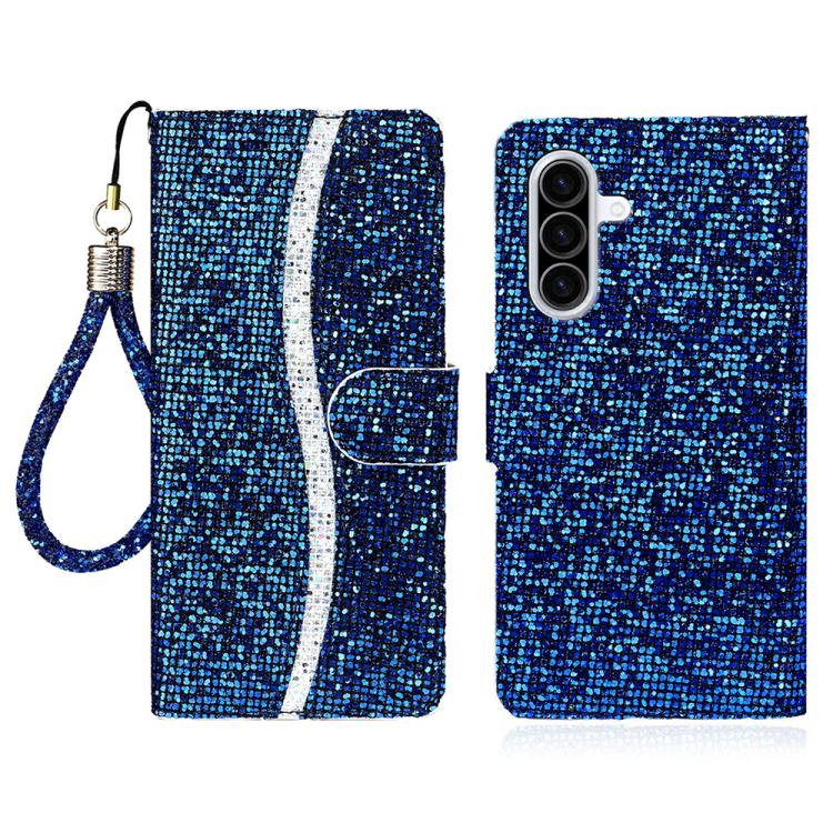 Glitter Powder Filp Leather Phone Case, For Samsung Galaxy A57 5G, For Samsung Galaxy A37 5G, For Samsung Galaxy A56 5G, For Samsung Galaxy A36 5G, For Samsung Galaxy A16  4G / 5G