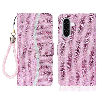 Glitter Powder Filp Leather Phone Case, For Samsung Galaxy A57 5G, For Samsung Galaxy A37 5G, For Samsung Galaxy A56 5G, For Samsung Galaxy A36 5G, For Samsung Galaxy A16  4G / 5G