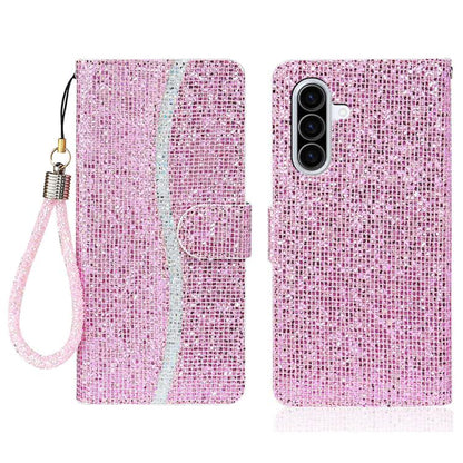 Glitter Powder Filp Leather Phone Case, For Samsung Galaxy A57 5G, For Samsung Galaxy A37 5G, For Samsung Galaxy A56 5G, For Samsung Galaxy A36 5G, For Samsung Galaxy A16  4G / 5G