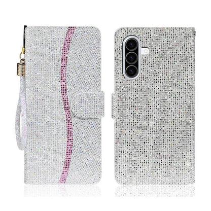 Glitter Powder Filp Leather Phone Case, For Samsung Galaxy A57 5G, For Samsung Galaxy A37 5G, For Galaxy A27 5G, For Samsung Galaxy A56 5G, For Samsung Galaxy A36 5G, For Samsung Galaxy A16  4G / 5G