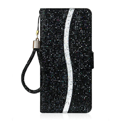 Glitter Powder Filp Leather Phone Case, For Samsung Galaxy A57 5G, For Samsung Galaxy A37 5G, For Samsung Galaxy A56 5G, For Samsung Galaxy A36 5G, For Samsung Galaxy A16  4G / 5G