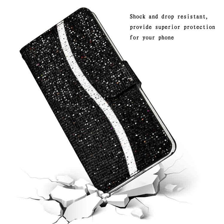 Glitter Powder Filp Leather Phone Case, For Samsung Galaxy A57 5G, For Samsung Galaxy A37 5G, For Samsung Galaxy A56 5G, For Samsung Galaxy A36 5G, For Samsung Galaxy A16  4G / 5G