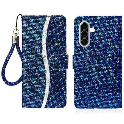 Glitter Powder Filp Leather Phone Case, For Samsung Galaxy A57 5G, For Samsung Galaxy A37 5G, For Samsung Galaxy A56 5G, For Samsung Galaxy A36 5G, For Samsung Galaxy A16  4G / 5G