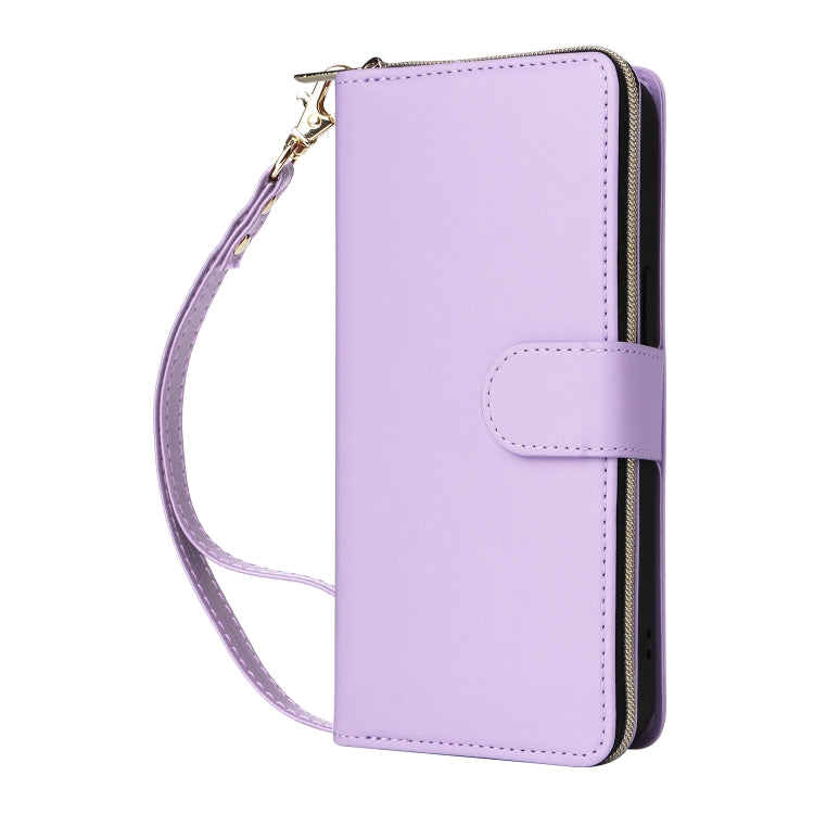 Nine-card Slots Zipper Wallet Bag Leather Phone Case, For iPhone 14 / 13, For iPhone 14 Pro, For iPhone 14 Pro Max, For iPhone 13 Pro Max, For iPhone 13 Pro, For iPhone 12 / 12 Pro, For iPhone 12 Pro Max