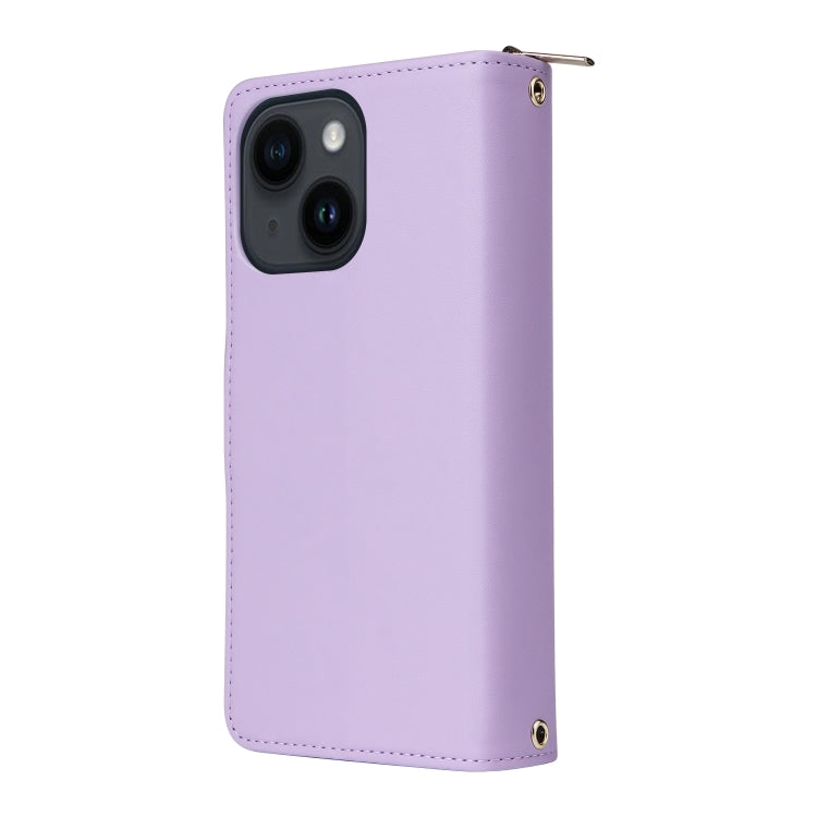 Nine-card Slots Zipper Wallet Bag Leather Phone Case, For iPhone 14 / 13, For iPhone 14 Pro, For iPhone 14 Pro Max, For iPhone 13 Pro Max, For iPhone 13 Pro, For iPhone 12 / 12 Pro, For iPhone 12 Pro Max