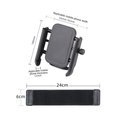 Elastic Wristband Hands Free Phone Clamp Holder, 24cm, 38cm, 24cm + 38cm