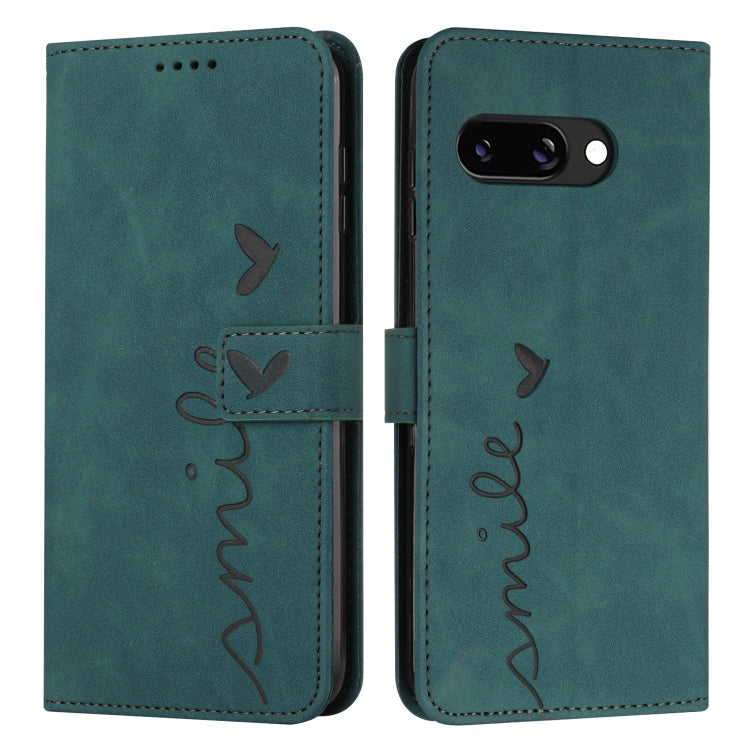 Skin Feel Heart Embossed Leather Phone Case with Long Lanyard, For Google Pixel 11 Pro XL, For Google Pixel 11 / 11 Pro, For Google Pixel 10a, For Google Pixel 10 Pro XL, For Google Pixel 10 / 10 Pro, For Google Pixel 9a