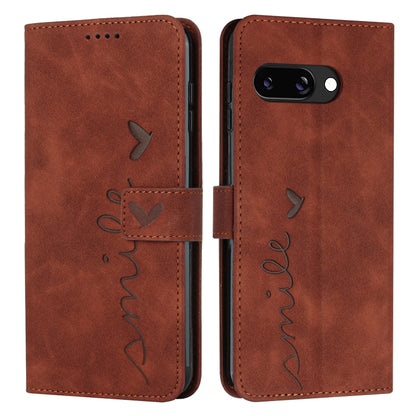 Skin Feel Heart Embossed Leather Phone Case with Long Lanyard, For Google Pixel 11 Pro XL, For Google Pixel 11 / 11 Pro, For Google Pixel 10a, For Google Pixel 10 Pro XL, For Google Pixel 10 / 10 Pro, For Google Pixel 9a