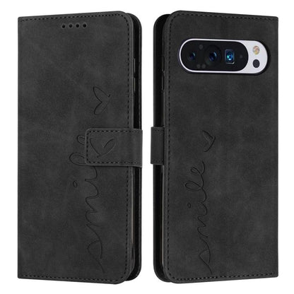 Skin Feel Heart Embossed Leather Phone Case with Long Lanyard, For Google Pixel 11 Pro XL, For Google Pixel 11 / 11 Pro, For Google Pixel 10a, For Google Pixel 10 Pro XL, For Google Pixel 10 / 10 Pro, For Google Pixel 9a