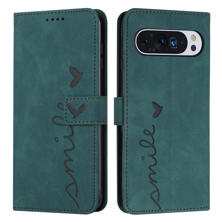 Skin Feel Heart Embossed Leather Phone Case with Long Lanyard, For Google Pixel 11 Pro XL, For Google Pixel 11 / 11 Pro, For Google Pixel 10a, For Google Pixel 10 Pro XL, For Google Pixel 10 / 10 Pro, For Google Pixel 9a