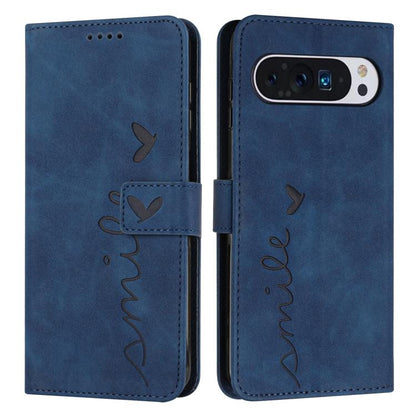 Skin Feel Heart Embossed Leather Phone Case with Long Lanyard, For Google Pixel 11 Pro XL, For Google Pixel 11 / 11 Pro, For Google Pixel 10a, For Google Pixel 10 Pro XL, For Google Pixel 10 / 10 Pro, For Google Pixel 9a