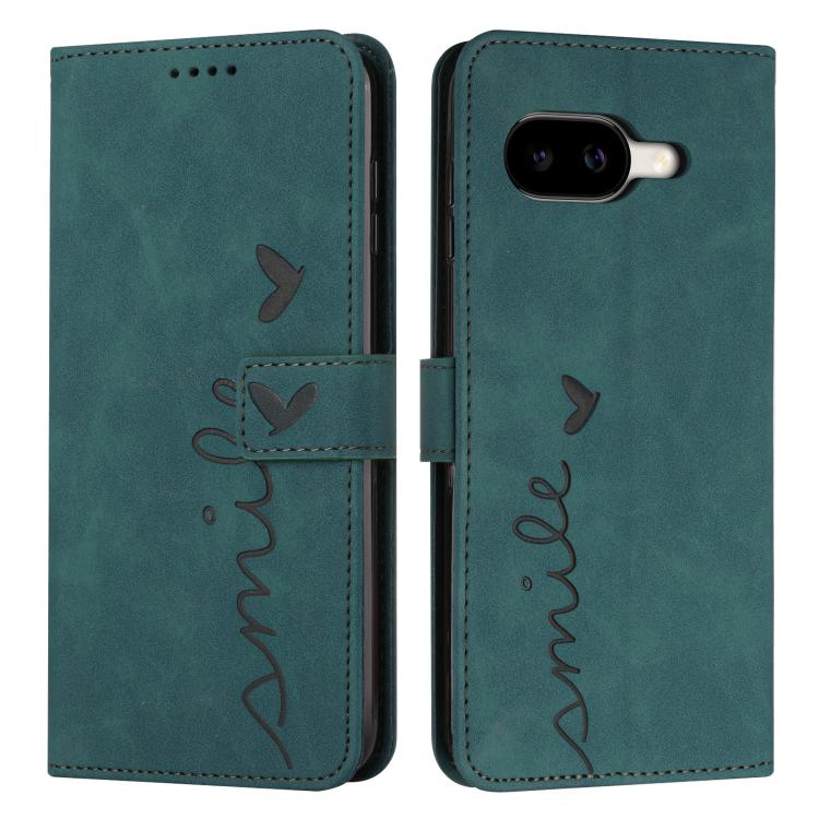 Skin Feel Heart Embossed Leather Phone Case with Long Lanyard, For Google Pixel 11 Pro XL, For Google Pixel 11 / 11 Pro, For Google Pixel 10a, For Google Pixel 10 Pro XL, For Google Pixel 10 / 10 Pro, For Google Pixel 9a